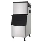 image of Coldline ICE400M-HA Ice Maker, 400 lb/24h Half-Cube, 275 lb Bin, Black Stainless Finish, ENERGY STAR