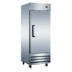 image of Adcraft USRF-1D 29" One Section Reach-In Refrigerator w/ Solid Door, Bottom Mount, Stainless Steel, 23 cu. ft.