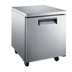 image of U-STAR USUCFZ-27 27" 1-Section Undercounter Freezer w/ 1 Door, 5.5 cu. ft.