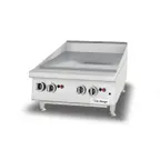 image of Garland US Range UTGG24-GT24M 24" Countertop Thermostatic Gas Griddle, 1" Steel Plate, 56.000 BTU
