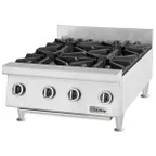 image of Garland US Range UTOG24-4 24" Countertop Heavy Duty Gas Hotplate with (4) Burners, 120.000 BTU 