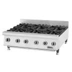 image of Garland US Range UTOG36-6 36" Countertop Heavy Duty Gas Hotplate with (6) Burners, 180.000 BTU 