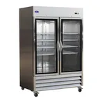 image of Valpro VP2FG-HC 53" Two Section Reach-In Freezer w/ 2 Glass Doors, Bottom Mount, 49 cu. ft.