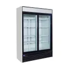 image of Valpro VP2R-48L 54" 2-Section Sliding Glass Door Merchandiser Refrigerator, 48 cu. ft.