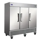 image of Valpro VP3FDV-HC 81" Three Solid Door Reach-In Freezer, Bottom Mount, 72 cu. ft.