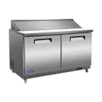 image of Valpro VP60SM-HC 61" 2-Door Mega Top Sandwich and Salad Prep Table, 24 Pans, Stainless Steel