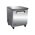 image of Valpro VPUCF27 28" 1-Door Undercounter Freezer, Stainless Steel Exterior, 6.5 cu. ft., Digital Thermostat with LED