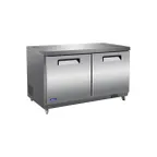 image of Valpro VPUCF60 60" 2-Door Undercounter Freezer, Stainless Steel Exterior, Self-Contained, 15.5 cu. ft.