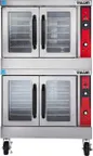 image of Vulcan VC44GD Full Size Gas Convection Oven with Double Deck, Solid State Controls, 120.000 BTU