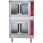 image of Vulcan VC55GD Full Size Gas Convection Oven with Double Deck, Solid State Controls, 100.000 BTU