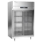 image of Victory DRSA-2D-S1-LD-HC 52" Two Section Reach-In Refrigerator w/ 2 Sliding Full Glass Doors, Aluminum Interior, 45 cu. ft.