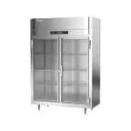 image of Victory FSA-2N-S1-GD-HC 58.38" 2-Glass Door Reach-In Freezer, Top Mounted, 41 cu. ft., Stainless Steel Exterior, Aluminum Interior