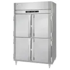 image of Victory HRSA-2D-S1-EW-HD-HC Half Height 4-Door Dual Temp Holding Cabinet, 48 cu ft Stainless Steel