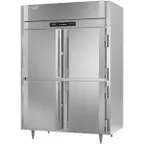 image of Victory RSA-2D-S1-EW-PT-HD-HC 2-Section Wide Pass-Thru Refrigerator w/ 8 Solid Swing Half Doors, Aluminum Interior, 53 cu. ft.