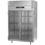 image of Victory RSA-2N-S1-G-HC 58" Two Section Reach-In Refrigerator w/ 2 Glass Swing Full Doors, Aluminum Interior, 41.35 cu. ft.