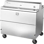 image of Victory VMCFD49-1-S-HC 49" Single Sided Milk Cooler, Forced Air, 12 Crates Capacity