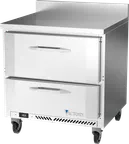 image of Victory VWFD32HC-2 32" 1-Section Worktop Freezer w/ 2 Drawers, 7.2 cu. ft.