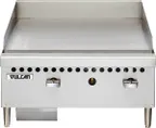 image of Vulcan VCRG24-M Countertop Manual Gas Griddle, 1" Steel Plate, 20.5" Deep, 50.000 BTU