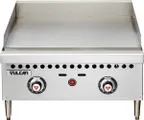 image of Vulcan VCRG24-T 24" Countertop Gas Griddle, Snap-Action Thermostat, 1" Steel Plate, 50.000 BTU