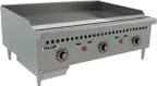 image of Vulcan VCRG36-T 36" Countertop Gas Griddle, Snap-Action Thermostat, 1" Steel Plate, 75.000 BTU