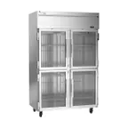 image of Victory VEFSA-2D-HG-HC 52" 2-Section Reach-In Freezer, 4 Half Glass Doors, Top Mounted, 46 cu. ft.