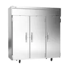 image of Victory VEFSA-3D-SD-HC 78" 3-Solid Door Reach-In Freezer, Top Mounted, 69 cu. ft., Stainless Steel Front