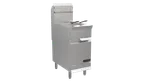 image of Venancio USA O40FR Full Pot Floor Model Gas Fryer w/ 40-lb Capacity, (3) 30,000 BTU Burners