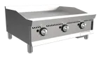 image of Venancio USA O48GT 48" Countertop Thermostatic Gas Griddle, 1" Steel Plate, 120.000 BTU