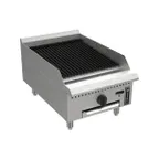 image of Venancio USA PCB18G-CT 18" Countertop Gas Radiant Charbroiler w/ (1) Burner, 30.000 BTU