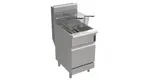 image of Venancio USA PFR75G-CB Full Pot Floor Model Gas Fryer w/ 75-lb Capacity, Millivolt Controls