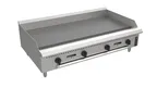 image of Venancio USA PGM48G-CT 48" Countertop Manual Gas Griddle, 3/4" Steel Plate, 120.000 BTU