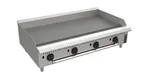 image of Venancio USA PGT48G-CT 48" Countertop Thermostatic Gas Griddle, 3/4" Steel Plate, 140.000 BTU