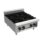 image of Venancio USA PHP24G-CT 24"  Countertop Gas Hotplate with (4) Burners, Manual Control, 112.000 BTU