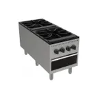 image of Venancio USA PSP182G-CB 18" Gas Stock Pot Range w/ (2) Three Ring Burners, 180.000 BTU