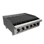 image of Venancio USA R24CT-24C 24" Countertop Gas Radiant Charbroiler w/ (4) Burners, 66.664 BTU