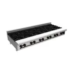 image of Venancio USA R72CT-72B 72" Countertop Gas Hotplate with (12) Burners, Manual Control, 384.000 BTU