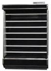 image of Vendo RSC6RA013 73" Vertical Open Air Merchandiser in Black, Remote Refrigeration, Low Deck, Joinable, 7 Shelves, 40.26 cu. ft.