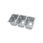 image of Vollrath 10103-1 Weld-In / Undermount Sink, Three Compartment