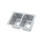 image of Vollrath 102-1-1 Drop-In Sink, Two Compartment