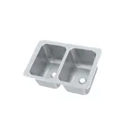 image of Vollrath 102-1-2 Drop-In Sink, Two Compartment
