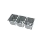 image of Vollrath 12123-2 Weld-In / Undermount Sink, Three Compartment