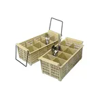 image of Vollrath 1372 Traex® Flatware Basket, Half-Size, (8) Compartment, with Handles