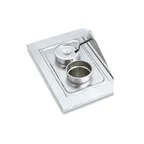 image of Vollrath 19192 Adapter Plate, 300 Series Stainless Steel, 2 Round 8-3/8" Inset Holes, Fits 78184
