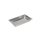 image of Vollrath 30023 Super Pan V Food Pan, Perforated, Full-Size 2-1/2" Deep, 22-Gauge Stainless Steel