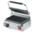 image of Vollrath 40794-C Cayenne Single Cast Iron Panini Sandwich Press w/ Grooved Plates, 120V