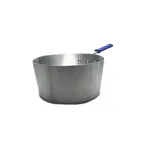 image of Vollrath 4350 Tapered Sauce Pan, 10 Qt, 6-1/4" Deep, 12-1/16" Dia., Aluminum Natural, Riveted Handle