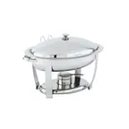 image of Vollrath 46433 Metal Cover/Lid Holder for 46501 Orion 4‑Quart Oval Chafer, Imported
