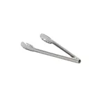 image of Vollrath 47007 Economy Utility Tongs, 7" Stainless Steel, Non‑Coated Handle, 24‑Gauge, 3‑9" Range