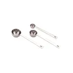 image of Vollrath 47076 Measuring Spoon – 1 Tablespoon (15 ml) Round, 6½‑inch Long, Heavy‑Duty 304/18‑8 Stainless Steel, One‑Piece Construction, Stamped Capacity, Imported