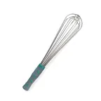 image of Vollrath 47092 French Whip 14" Aqua Nylon Handle, Heat-Resistant to 475°F, 304 Stainless Wires, NSF